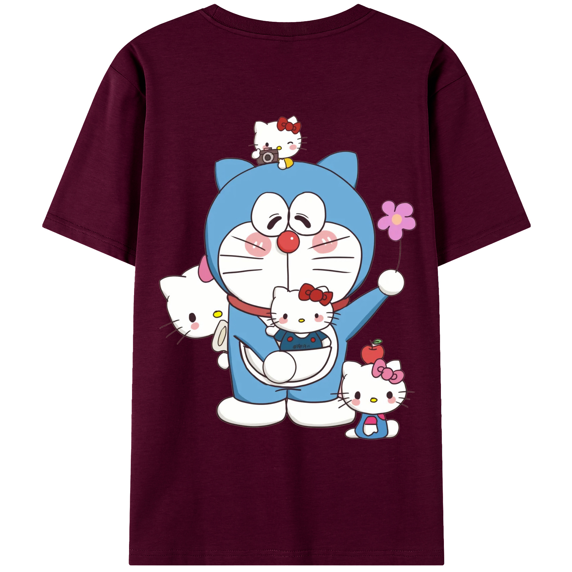 （画像用） ドラえもん Doraemon レディース半袖Tシャツ(バックプリント)